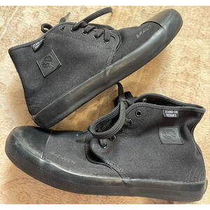 Bangs Sneakers Black Stand On Issues Tree Womens 9.5 Mens 8